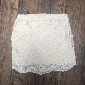 Forever 21 lace scallop skirt